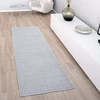 Image de Tapis d'extérieur résistant aux intempéries Jardin & terrasse tissé à plat Uni aspect sisal robuste Dimension 80x200 cm