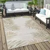 Image de Tapis d'extérieur pour terrasse et balcon Motif palmiers pastel Différentes couleurs Dimensions 80 x 150 cm