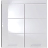 Image de trendteam Salle de bains Élément de rangement suspendu Amanda Blanc mélaminé/blanc brillant thermoformé 73 x 77 x 23 cm