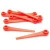 Image de Vhbw - 10x Lames Compatible Avec Gardena Accucut 2417-20, 2417 Taille Gazon - Lames De Rechange, Rouge, Plastique