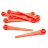 Image de 10x Lames Compatible Avec Gardena Accucut 450li 8841, 450li 8841-20 Taille Gazon - Lames De Rechange, Rouge, Plastique - Vhbw