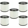 Image de 5x Filtre À Cartouche Compatible Avec Aqua Vac 8203 P, 8204 B, 8202 B, 8204, 8224 B, 8500, 8203 B, 850 Aspirateur - Filtre Plissé - Vhbw