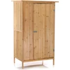 Image de Wiltec Abri de jardin   920 x 570 x 1540 mm   en bois verni   avec Toit revêtu par PVC et 1 porte   Cabane Remise pour rangement outils pour Jardin, Terrasse & Balcon
