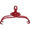 Image de Wiltec Grappin forestier pour troncs   250 x 140 x 700 mm   Ouverture max. 1310 mm   Force max. 1500 kg   Outil pince de levage avec 4 Mandrins de serrage   Griffe Pince forestière pour grumes, débardage