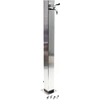 Image de Wiltec Colonne d’eau - en Acier inoxydable - 95 cm - Forme carrée - avec Robinet d’eau & Raccord Résistant aux UV et au Gel - Point d'eau Distributeur extérieur Puits pour Jardin Jardinage