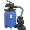 Image de Wiltec Filtre à sable et particules   180 W   capacité 14 l / 10 kg   9000 l/h   avec Vanne 5 positions et Pompe de filtrage auto-amorçante   Cuve de filtration pour Piscine hors-sol Swimmingpool