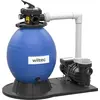 Image de Wiltec Filtre à sable et particules   550 W   capacité 38 l / 30 kg   18 000 l/h   avec Vanne 5 positions et Pompe de filtrage auto-amorçante   Cuve de filtration pour Piscine hors-sol Swimmingpool