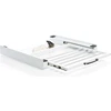 Image de Wiltec Cadre de superposition pour machine à laver   605 x 545 x 75 mm   charge max. 150 kg   avec Tablette coulissante angulaire et Porte-serviette  Cadre de lave-linge et de sèche-linge Séchoir