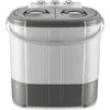 Image de Wiltec Mini machine à laver et sèche-linge   60 x 36 x 60 cm   Capacité de lavage de 3 kg/d’essorage de 2 kg   230/135 W   Lave-linge robuste pour camping, voyage, déplacement