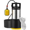 Image de Wiltec Pompe à eau immergée 1000 W   5500 l/h   Refoulement max. 30 m, profondeur max. 7 m   en PPO et acier   avec Interrupteur à flotteur, Thermorégulateur   Pompe submersible Eau propre