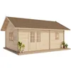 Image de Alpholz - Chalet À La Suédoise 44 Iso Pinie Imprégné, Mm Épaisseur De Paroi 461 X 472 Cm