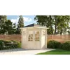 Image de Alpholz - 5-hoekig Tuinhuis Model Sunny-a Van Marktleider  koop In Termijnen  gratis Levering  5 Jaar Garantie  beste Online Shop Tuin 2023 Marron Imprégné, 28 Mm Épaisseur De Paroi 225 X Cm