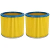 Image de 2x Filtre Plissé Compatible Avec Aqua Vac, Fif, Herkules, Liv, Matrix, Simpa, Thomas, Güde Aspirateur - Bleu / Jaune - Vhbw