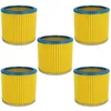 Image de 5x Filtre Plissé Compatible Avec Aqua Vac Super 40, 30, 760, 22, 615 S1, 615 S2 Aspirateur - Bleu / Jaune - Vhbw