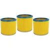Image de 3x Filtre Plissé Compatible Avec Hoover S 4320, S4320 Zentralfilter, S 4314 Zentralfilter, S4320 Aspirateur - Bleu / Jaune - Vhbw