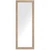 Image de Beliani - Miroir Mural De Forme Rectangulaire 130 X 50 Cmavec Cadre En Matière Synthétique Laiton Au Style Glamour