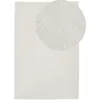 Image de Beliani - Tapis Rectangulaire Blanc En Laine Et Coton Pour Chambre Ou Salon Au Style Scandinave 160 X 230 Cm