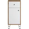 Image de trendteam Touch Armoire de salle de bains blanc/imitation chêne, L/H/P env. 36/79/29 cm