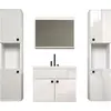 Image de trendteam Haven Ensemble de salle de bains complet blanc/blanc brillant incl. lavabo
