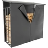 Image de Abri à bois CLP Ruston en aluminium + bâche anthracite XL