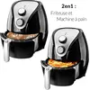 Image de Friteuse électrique à air chaud 3,2 L 1300 W avec moule à gâteau livret de recettes