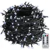 Image de MONZANA® Guirlande lumineuse 200 LED Blanc froid avec télécommande minuteur décoration de Noël illumination éclairage
