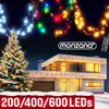 Image de Monzana Guirlande lumineuse 600 LED Multicolore illumination intérieur extérieur guirlande de Noël éclairage décoration