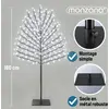 Image de MONZANA® 2x Arbre lumineux 200 LED 180 cm minuterie 8 modes de lumière résistant aux intempéries décoration Noël cerisier