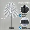 Image de MONZANA® 2x Arbre lumineux 220 LED 220 cm minuterie 8 modes de lumière résistant aux intempéries décoration Noël cerisier