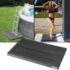 Image de Élément de sol pour jardin en WPC bois pour douche solaire Piscine Support échelle de piscine