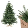 Image de SALCAR Sapin de Noël Artificiel Nordmann de 150 cm avec Support en Bois, éléments moulés par Injection réalistes en polyéthylène et PVC, 1,5 m (diamètre 102 cm) en occasion ou reconditionné