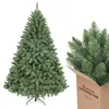 Image de SALCAR Sapin de Noël Artificiel de 180 cm, Aspect réaliste, avec 730 Pointes, Sapin Nordmann Vert avec système de Pliage, diamètre surdimensionné d’env. 126 cm en occasion ou reconditionné
