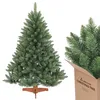 Image de SALCAR Sapin de Noël Artificiel de 150 cm (1,5 m) avec Support en Bois, Sapin Nordmann Vert, diamètre d’env. 106 cm en occasion ou reconditionné