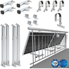 Image de NuaSol support de centrale de balcon pour balustrade | Système de montage PV pour 2 panneaux solaires