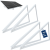 Image de Kit de 4 supports pour panneaux solaires NuaSol | Réglables de 0 à 90°, en aluminium, pour toits plats jusqu'à 118 cm