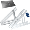 Image de NuaSol Support de panneau solaire, jeu de 4 | Réglable de 0 à 90°, aluminium, toit plat jusqu'à 72 cm
