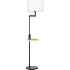 Image de Lampadaire HOMCOM avec tablette, lampe sur pied de 40 W avec port USB