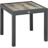 Image de Table d'extérieur Outsunny, table de jardin avec plateau extensible, en aluminium