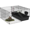 Image de Cage pour petits animaux PawHut avec abreuvoir, gamelle et mangeoire
