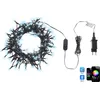 Image de BELIANI Guirlande lumineuse à LEDs avec 200 ampoules noires contrôlées par application de changement de couleur 2700 cm avec minuterie Éclairage de Noël salon