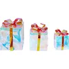 Image de BELIANI Set de 3 cadeaux décoration LED arc-en-ciel multicolore décoration de jardin alimentée par USB