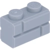 Image de 50 pièces LEGO, pièce c. 98283 en gris clair