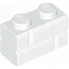 Image de 25 pièces LEGO, pièce c. 98283 en blanc (White)