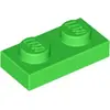 Image de 1 pièce LEGO, part c. 3023 en vert brillant