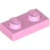 Image de 50 pièces LEGO, pièce c. 3023 en rose clair (rose clair)