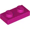 Image de 50 pièces LEGO, pièce c. 3023 en violet (magenta)