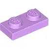 Image de 1 pièce LEGO, pièce c. 3023 en lavande moyen