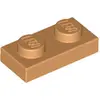 Image de 1 pièce LEGO, pièce c. 3023 en Nougat moyen