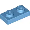 Image de 1 pièce LEGO, pièce c. 3023 en bleu moyen