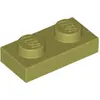 Image de 1 pièce LEGO, pièce c. 3023 en vert olive